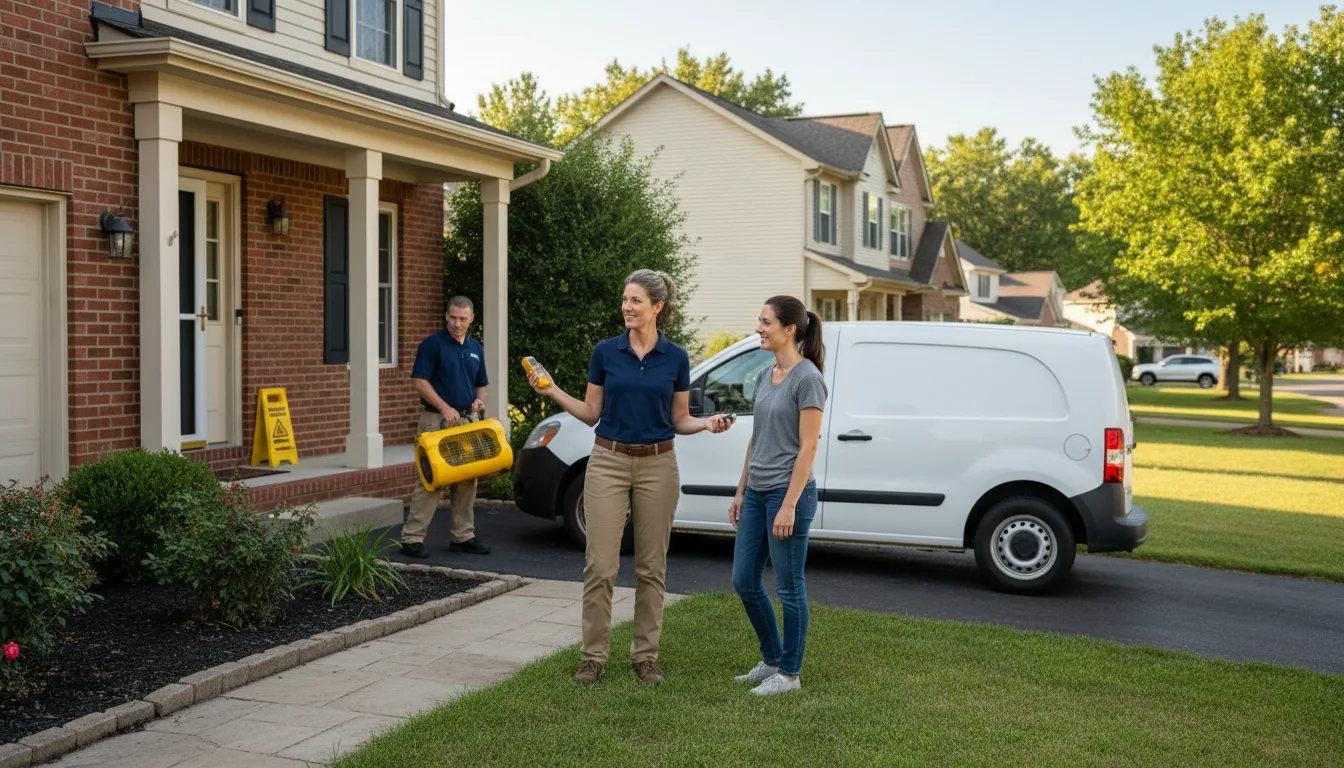 Residential water damage restoration in Dalton Gardens, ID